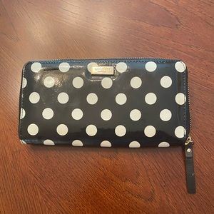 Kate Spade Black & White Polka Dot Wallet